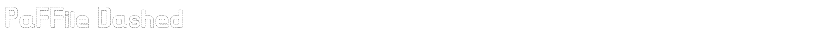 PaFFile Dashed font preview